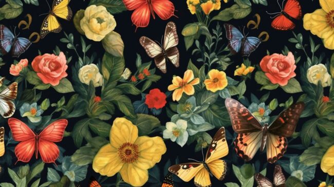 Butterfly Flower Background for Desktop
