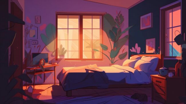 Chill Vibe Lofi Background Wallpaper