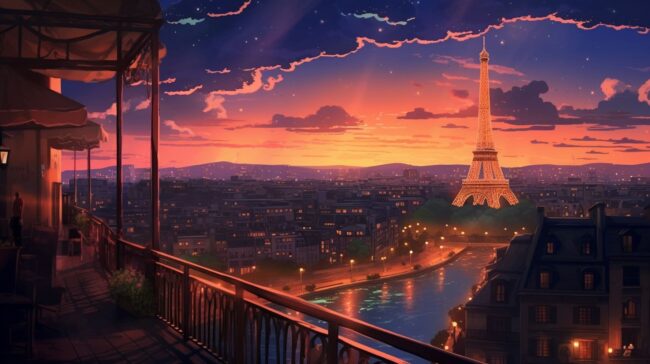 City of Paris Lofi Background