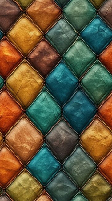 Colorful Quilted Texture Background