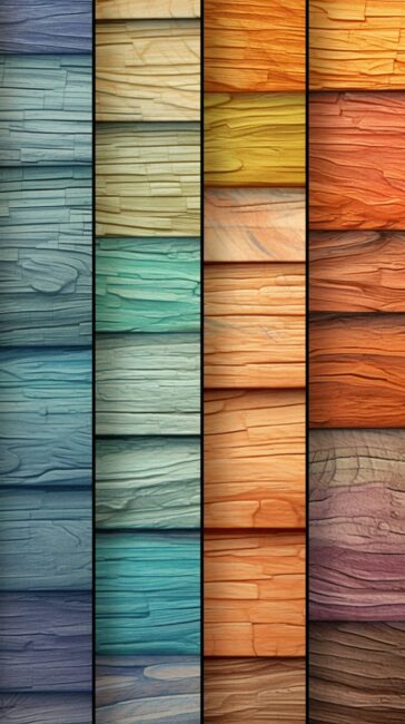 Colorful Wood Background Wallpaper