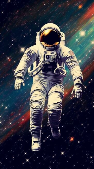 Cosmic Astronaut Space Background