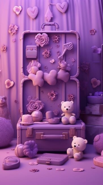 Cute Aesthetic Purple Wallpaper