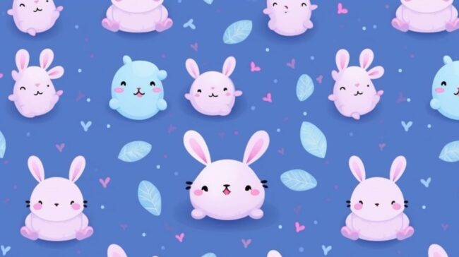 Cute Bunny Kawaii Wallpaper Desktop