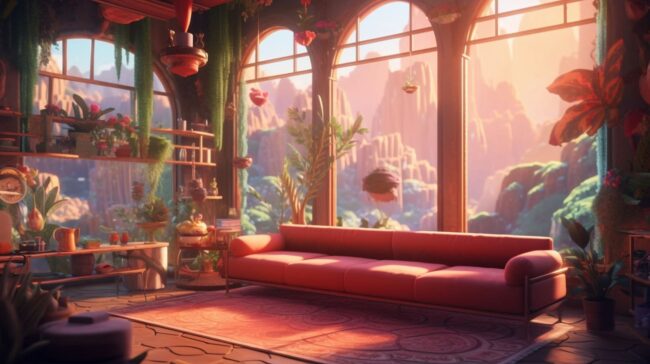 Cute Room Lofi Background