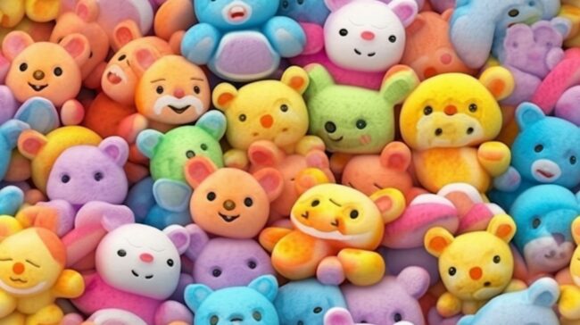 Cute Teddy Coloured Background