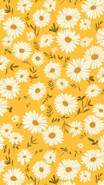 Daisy Yellow Background