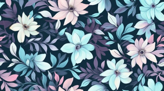 Desktop Pastel Flower Wallpaper