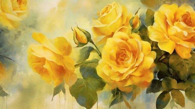 Desktop Yellow Rose Flower Background