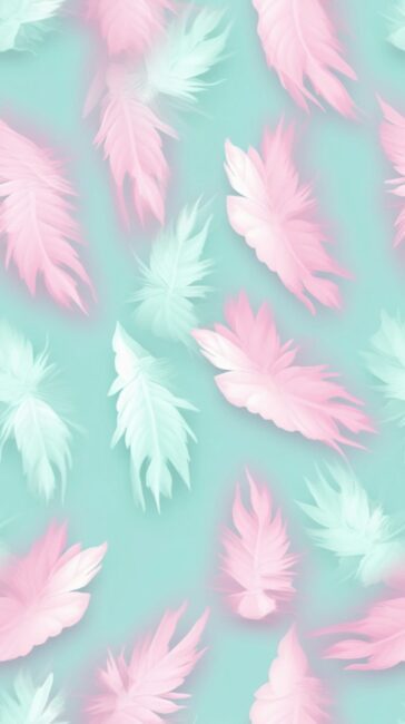 Feathers Pastel Wallpaper