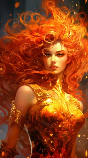 Fire Goddess Fire Background