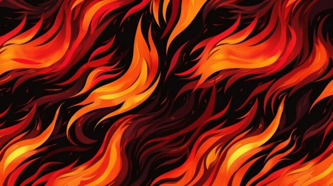 Flame Pattern Fire Background For Desktop