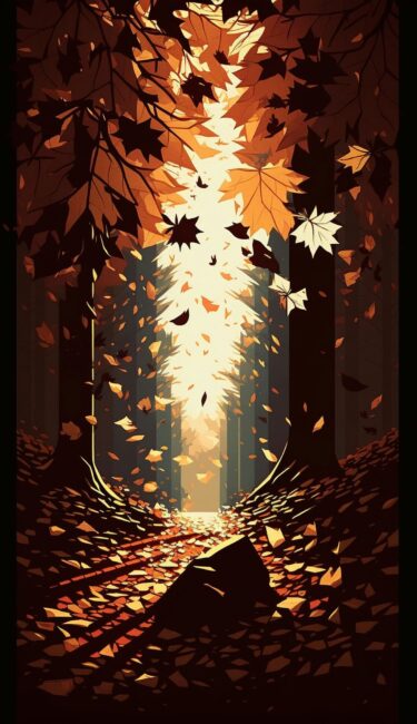 Forest Fall Wallpaper Aesthetic