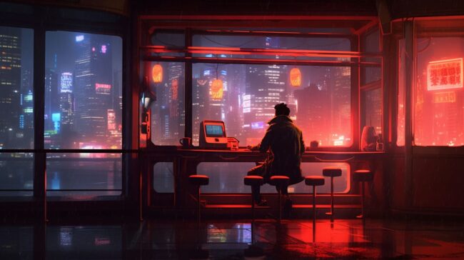 Futuristic Study Lofi Background