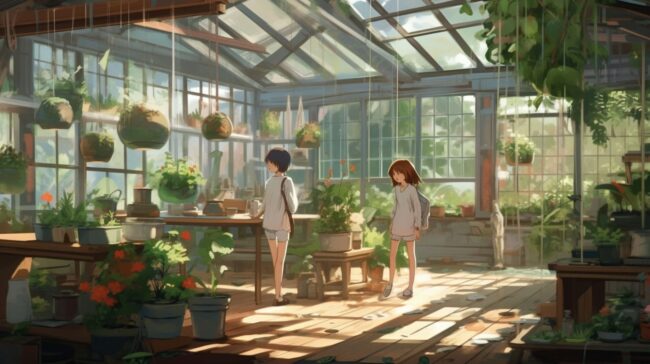 Greenhouse in the Afternoon Lofi Background