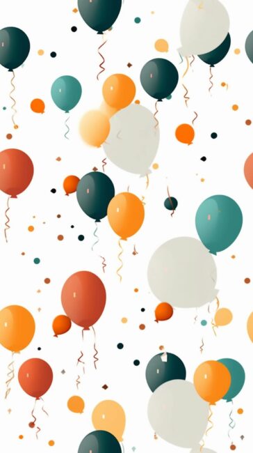 Happy Birthday Background of Balloons