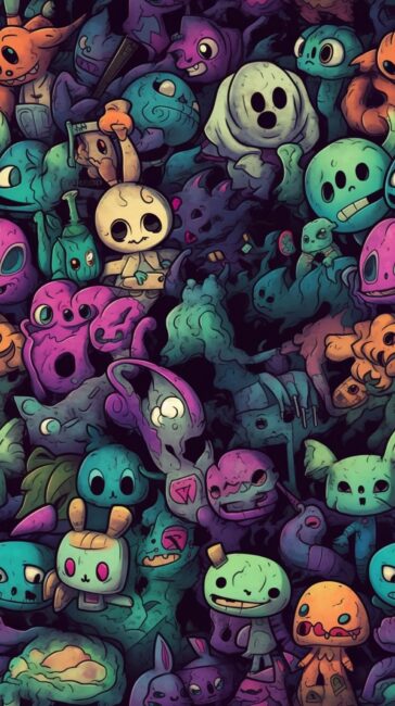 Horror Cute Halloween Wallpaper