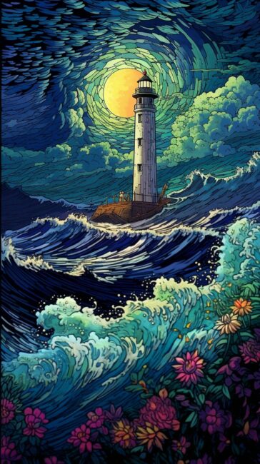 Lighthouse Nature Wallpaper iPhone