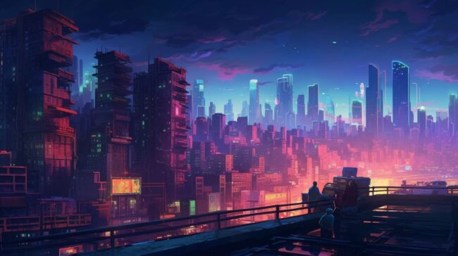Lofi City Aesthetic Lofi Wallpaper