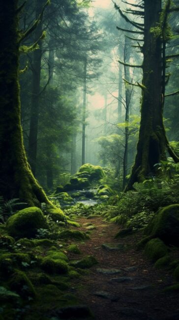 Lush Forest Background