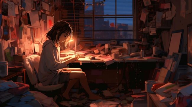 Messy Room Lofi Background