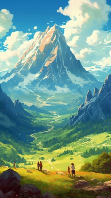 Mountain Scene Nature Wallpaper iPhone