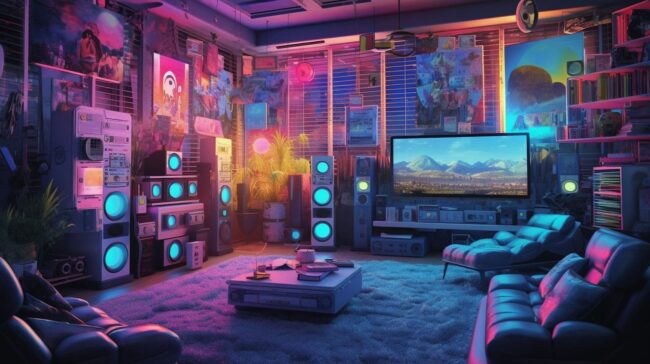 Music Room Lofi Background