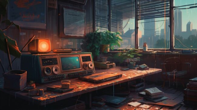 Nostalgic Aesthetic Lofi Background