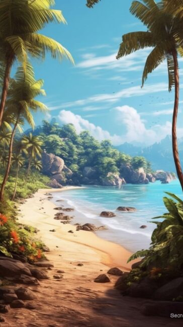 Paradise Beach Background