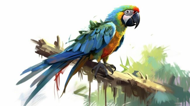Parrot Nature Background for Desktop