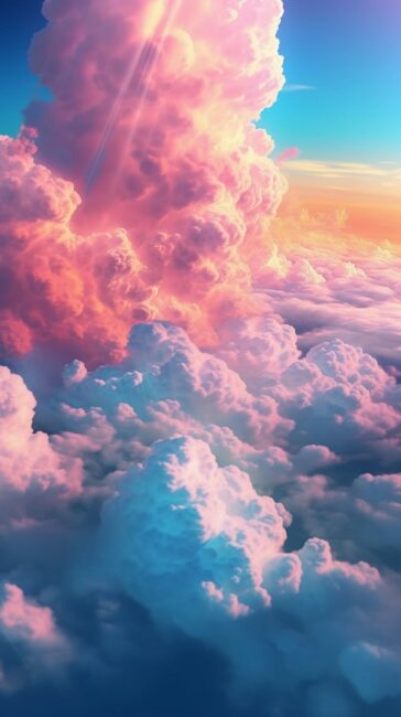 Pastel Background of Clouds