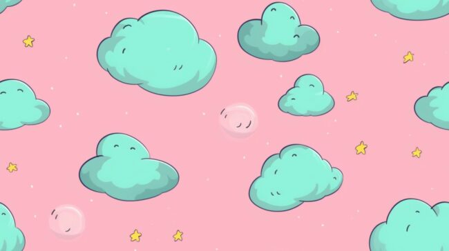 Pastel Cloud Kawaii Wallpaper for Desktop