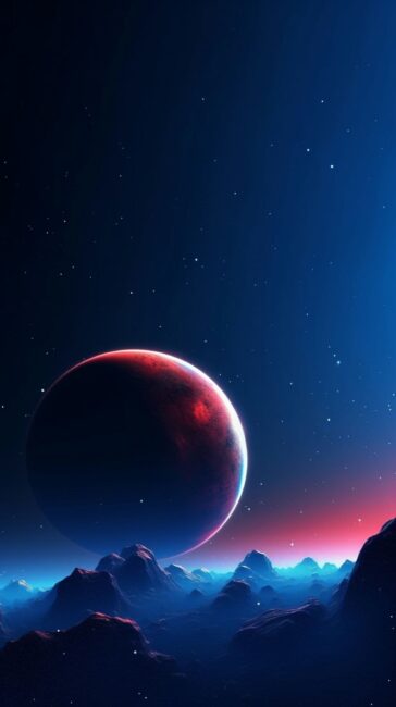 Planet Minimal Space Wallpapers