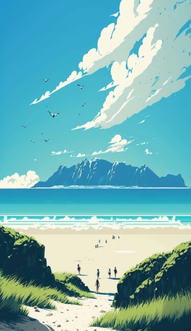 Pretty Beach Nature Wallpaper iPhone