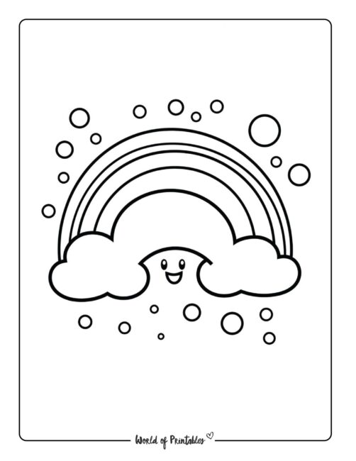 Rainbow Coloring Page 13