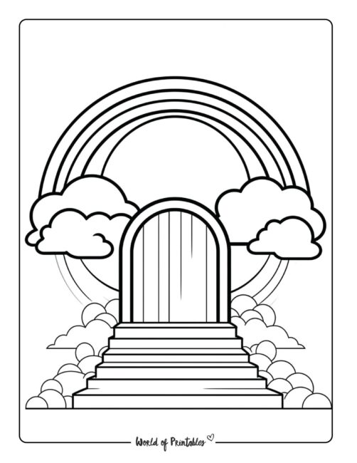 Rainbow Coloring Page 16
