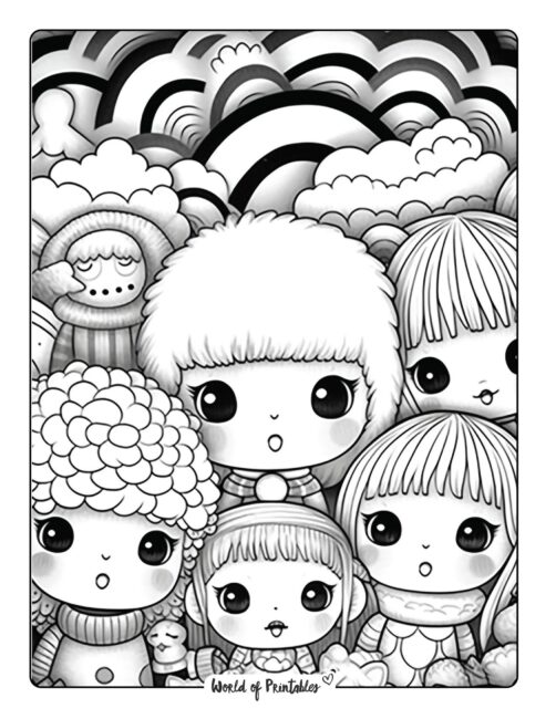Rainbow Coloring Page 19
