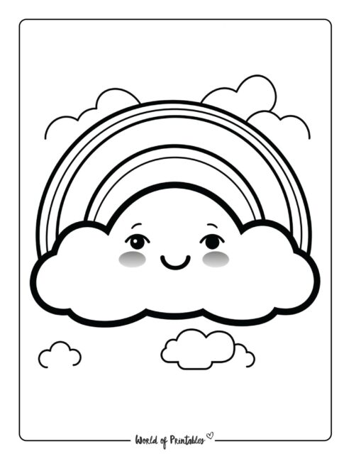 Rainbow Coloring Page 28