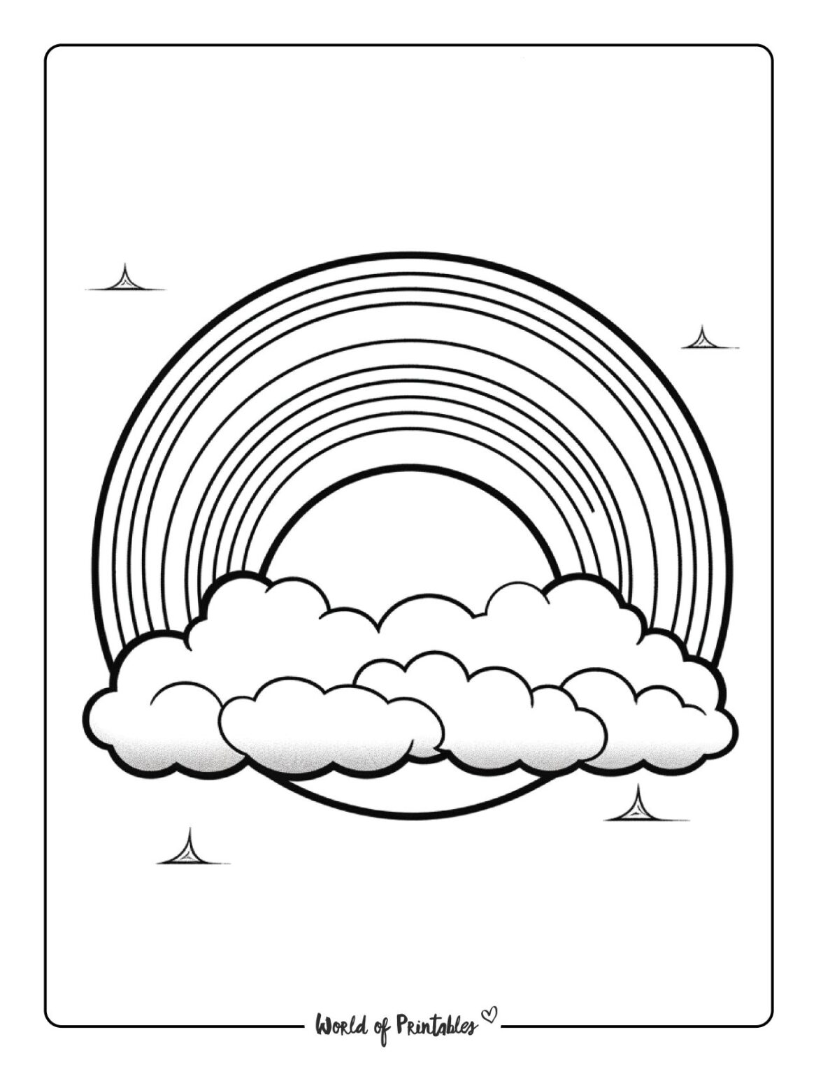 75 Best Rainbow Coloring Pages To Brighten Your Day - World of Printables