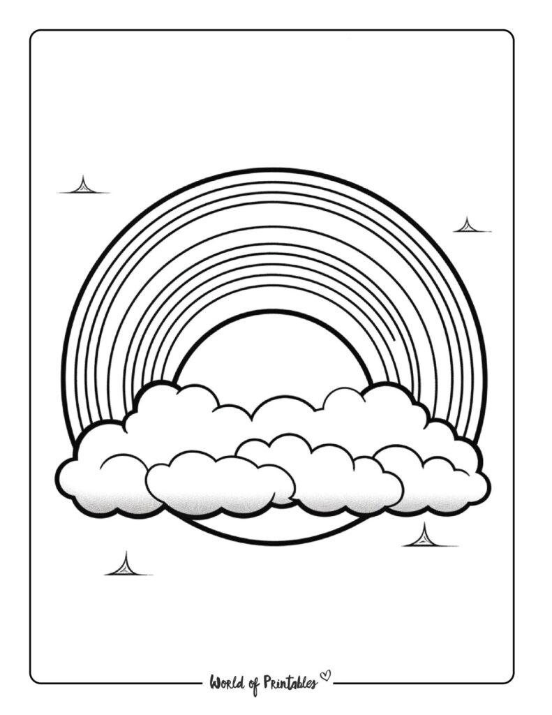 75 Best Rainbow Coloring Pages To Brighten Your Day - World of Printables