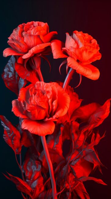 Red Roses Red Aesthetic Background