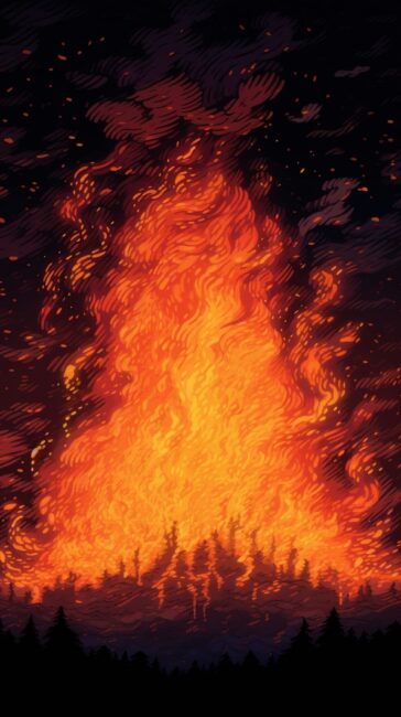 Roaring Fire Background