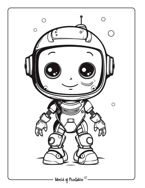 Robot Coloring Page 21
