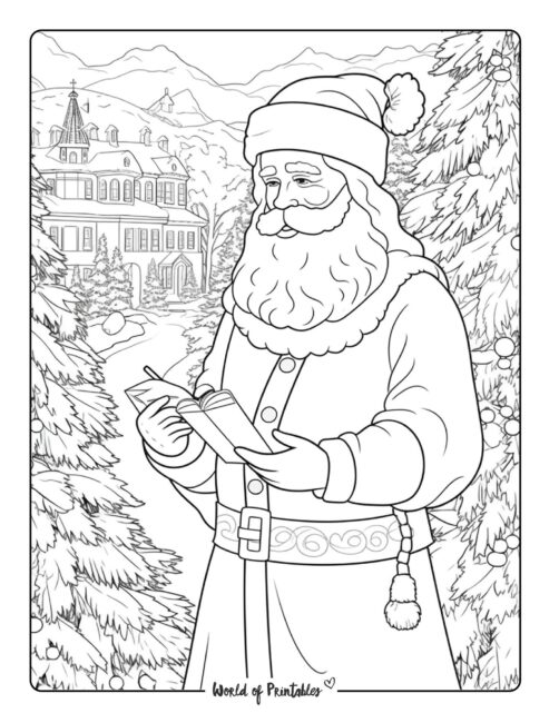 Santa Coloring Page 20