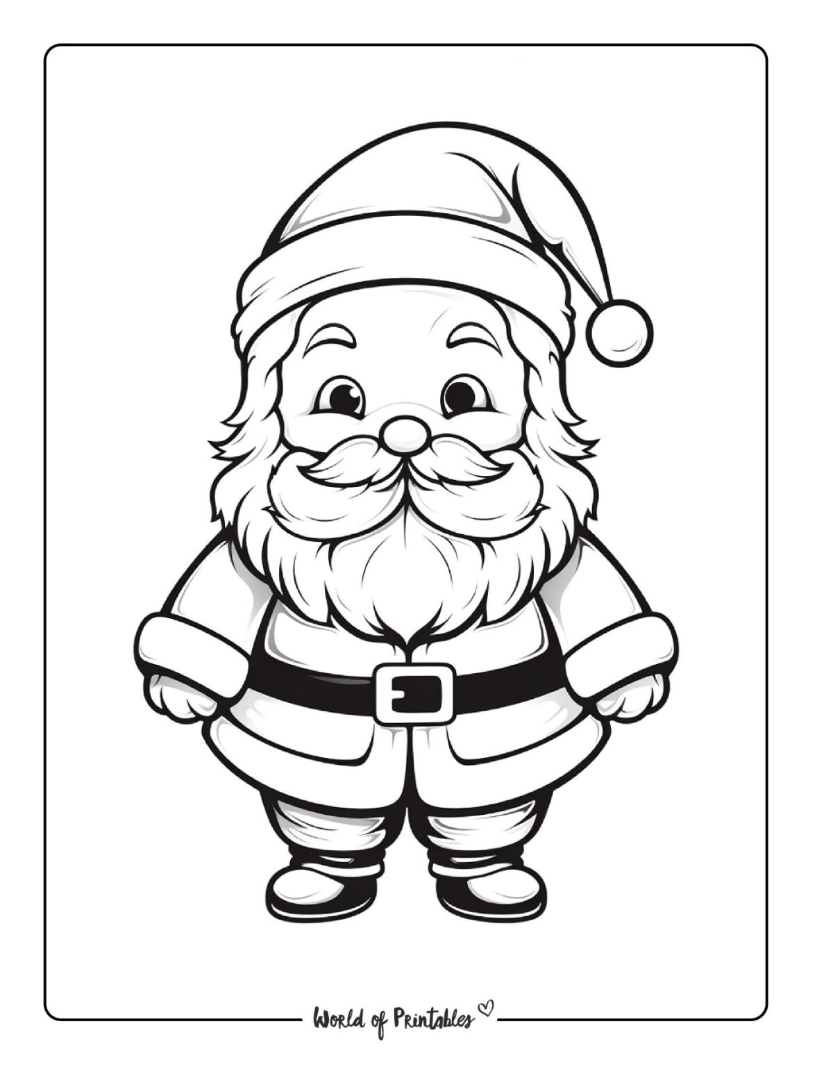 Santa Coloring Page
