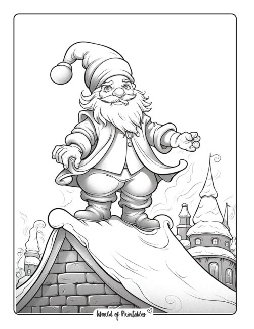 Santa Coloring Page 38