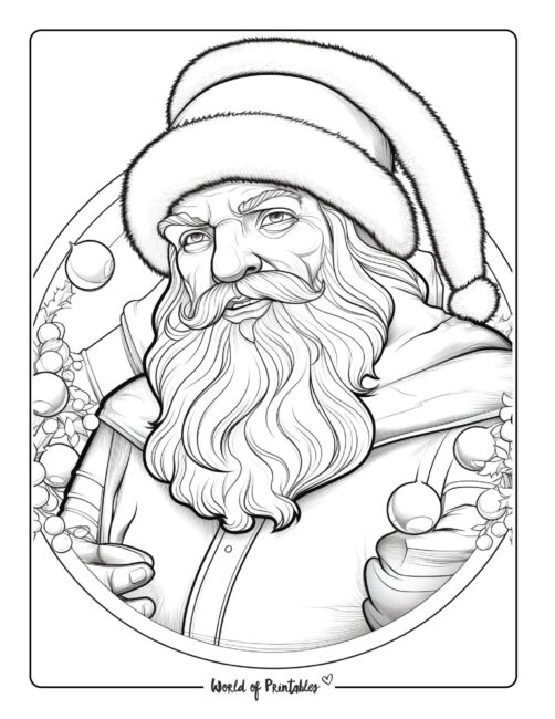 Santa Coloring Page 47