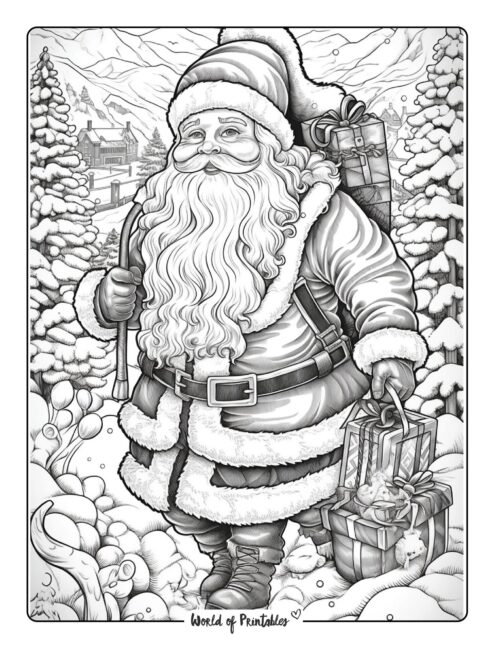 Santa Coloring Page 51