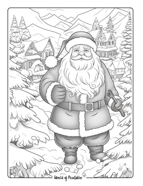 Santa Coloring Page 53