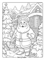 Santa Coloring Pages - World of Printables